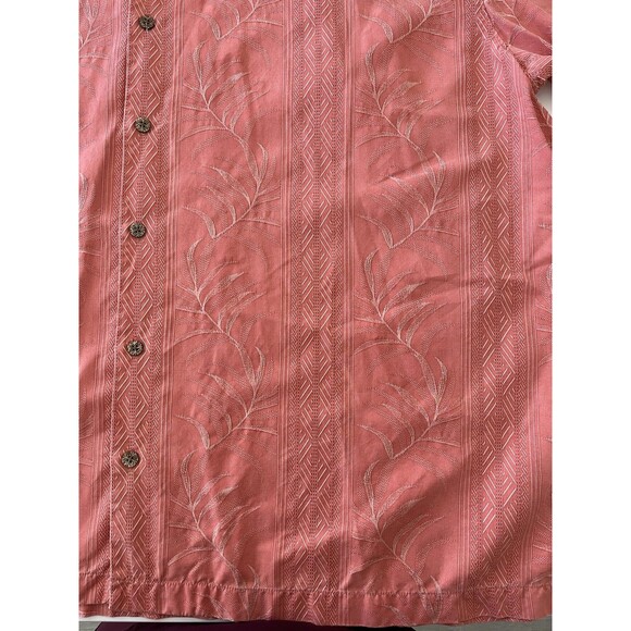 Tommy Bahama Hawaiian 100% Silk Button Up Short Sleeve Floral Beach Resort 2XL - Picture 3 of 7